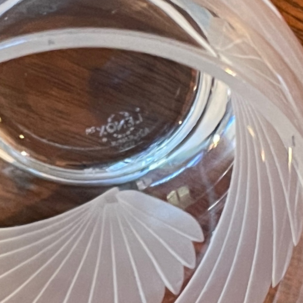 One Lenox Crystal Fanlight Double Old-Fashioned Glass